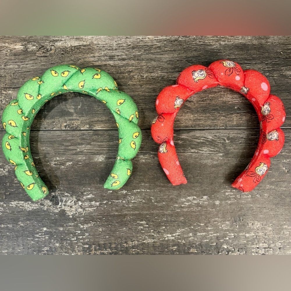 Grinch and Cindy Lou Who Colorful Headband Set
